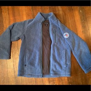 Lands End Blue Fleece Zip Up sweatshirt